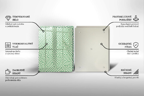 De vidrio templado Líneas abstractas