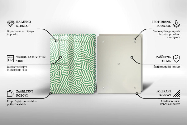 De vidrio templado Líneas abstractas