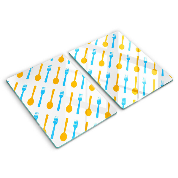 De vidrio templado Tenedores y cucharas