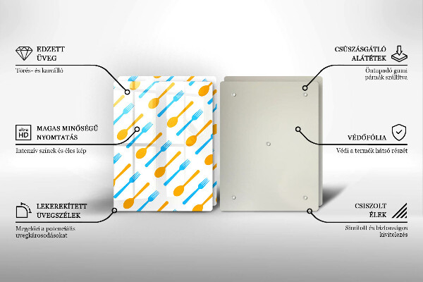 De vidrio templado Tenedores y cucharas
