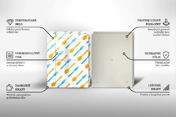 De vidrio templado Tenedores y cucharas