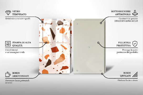 De vidrio templado Gres decorativo