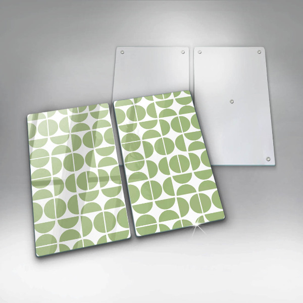 De vidrio templado Patrón de formas boho