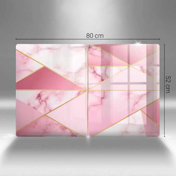 De vidrio templado Mármol geométrico