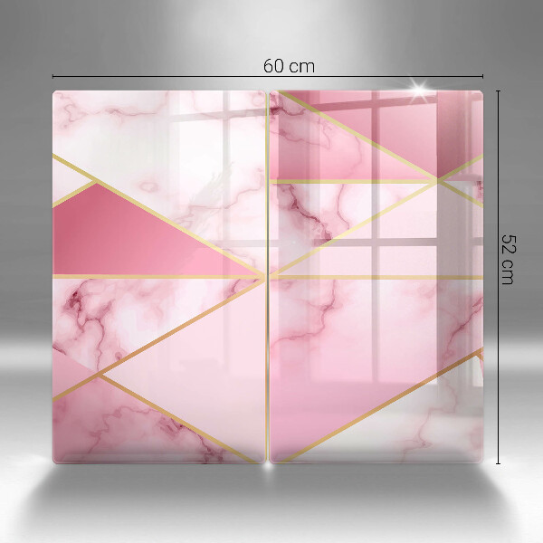 De vidrio templado Mármol geométrico