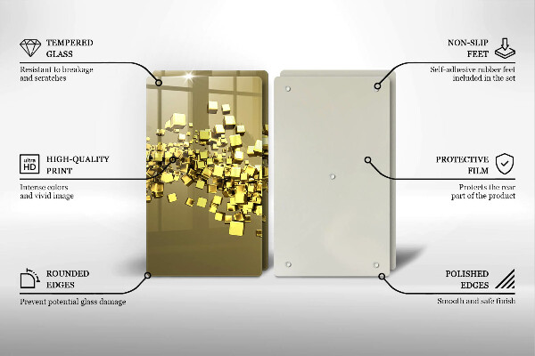 De vidrio templado Geometría 3d abstracta