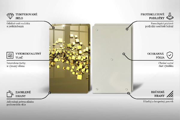 De vidrio templado Geometría 3d abstracta