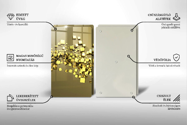 De vidrio templado Geometría 3d abstracta