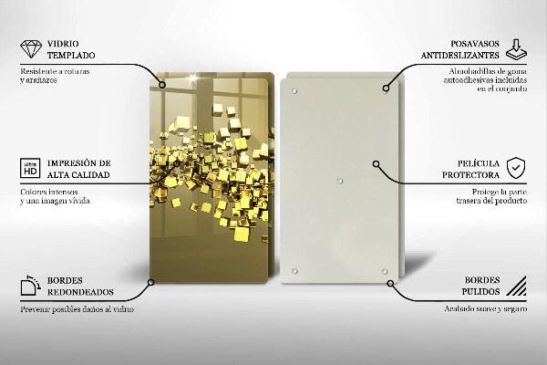 De vidrio templado Geometría 3d abstracta