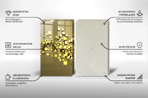 De vidrio templado Geometría 3d abstracta