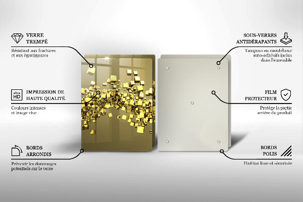 De vidrio templado Geometría 3d abstracta