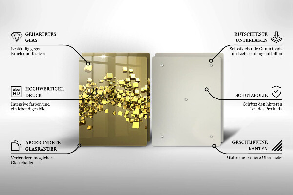 De vidrio templado Geometría 3d abstracta