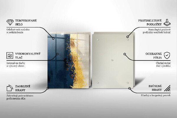 De vidrio templado Abstracción de oro