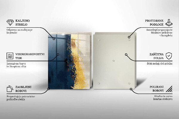 De vidrio templado Abstracción de oro