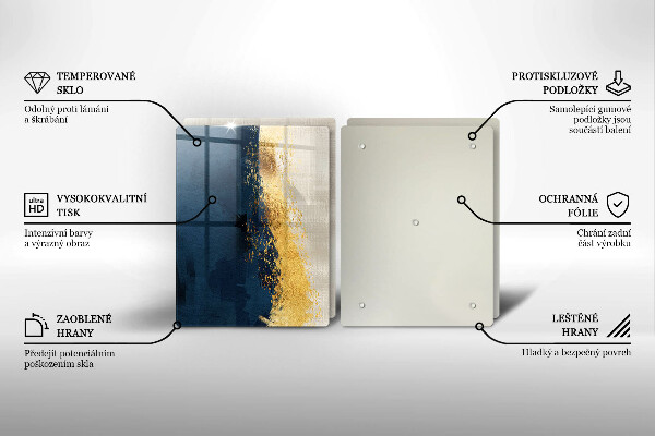 De vidrio templado Abstracción de oro