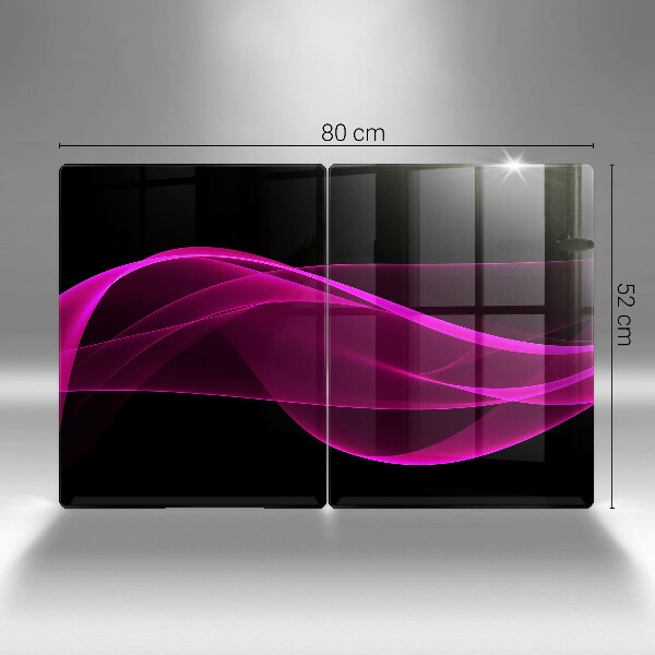 De vidrio templado Abstracción rosa