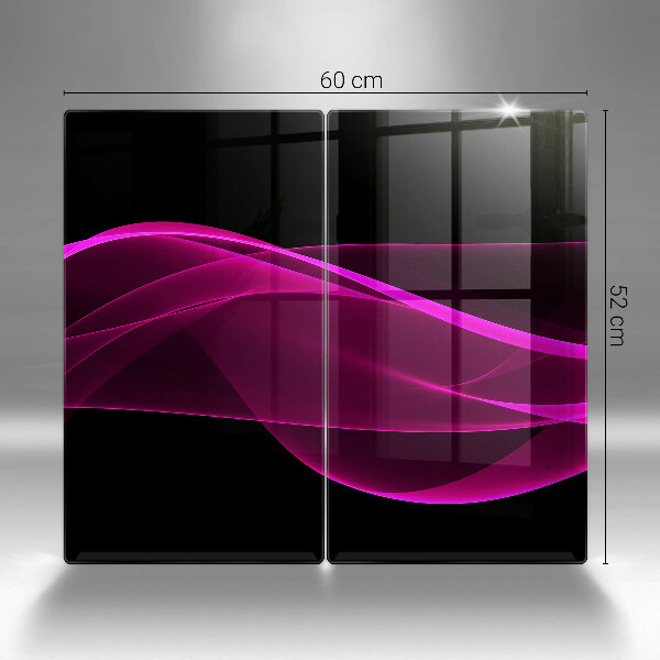 De vidrio templado Abstracción rosa