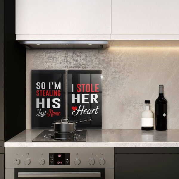 De vidrio templado Inscripción frase patrón