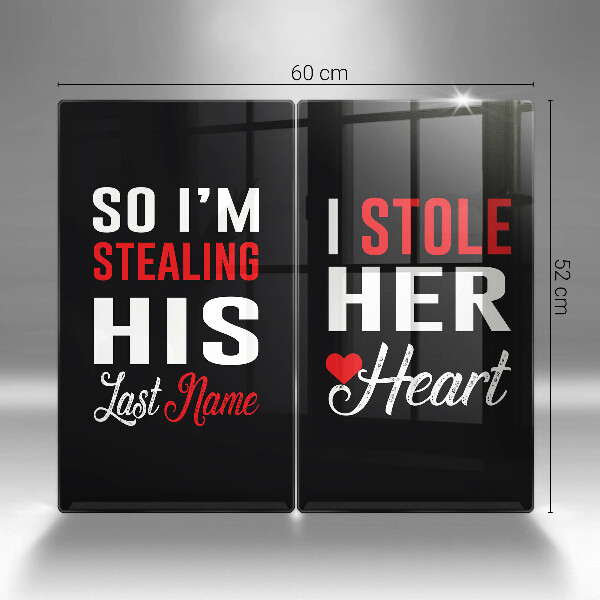 De vidrio templado Inscripción frase patrón