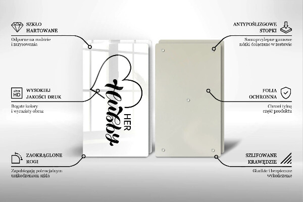 De vidrio templado Inscripción frase patrón