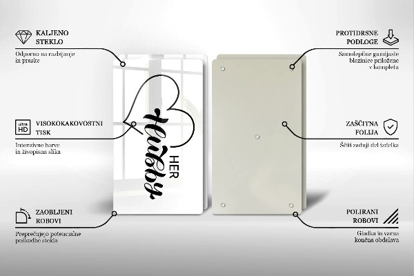 De vidrio templado Inscripción frase patrón