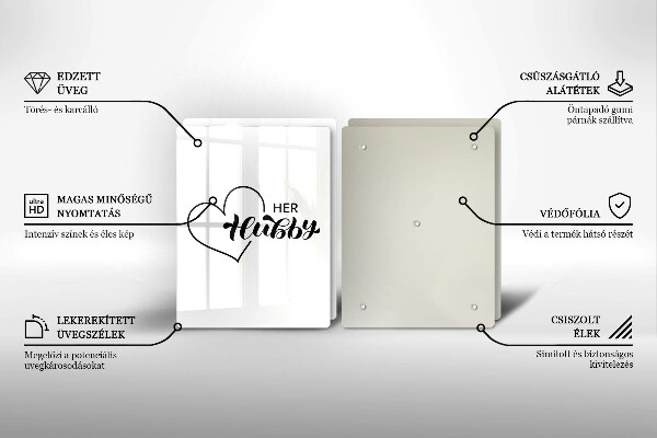 De vidrio templado Inscripción frase patrón