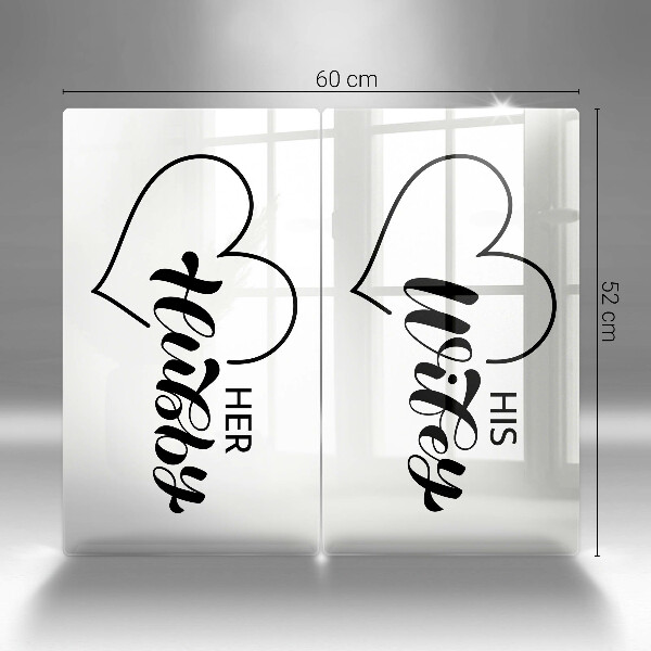 De vidrio templado Inscripción frase patrón