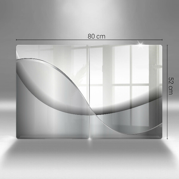 De vidrio templado Diseño de líneas abstractas