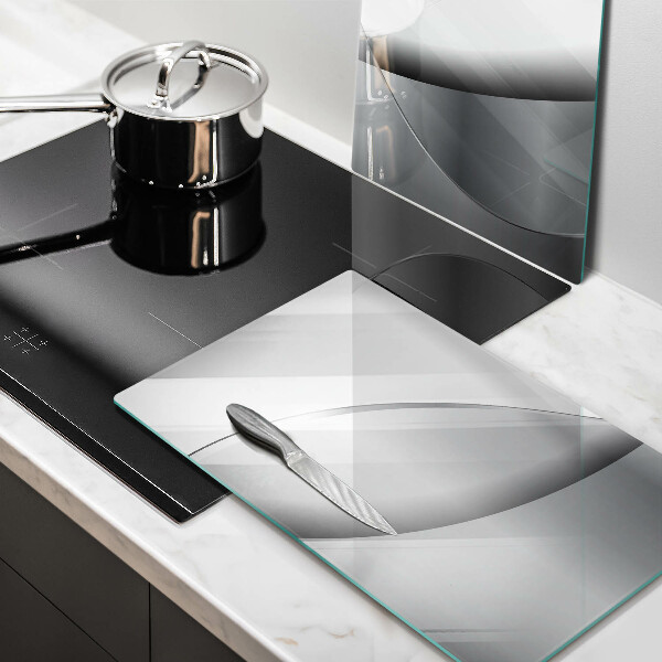 De vidrio templado Diseño de líneas abstractas