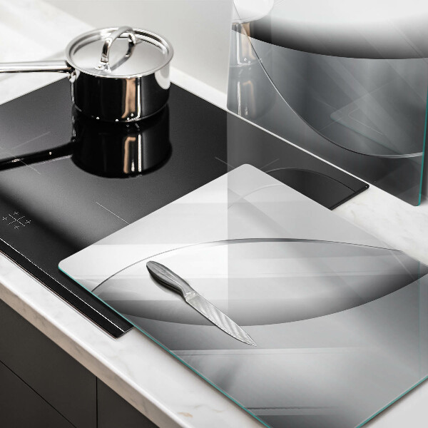 De vidrio templado Diseño de líneas abstractas