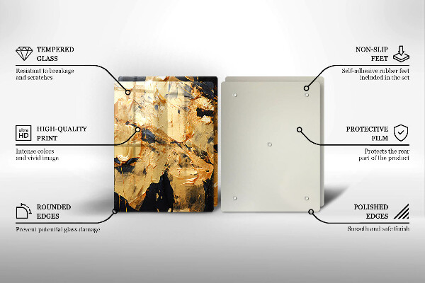 De vidrio templado Textura de pintura elegante