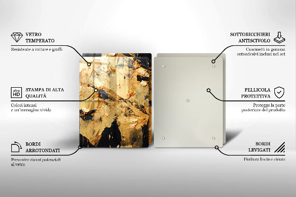 De vidrio templado Textura de pintura elegante