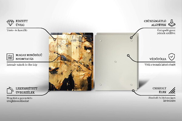 De vidrio templado Textura de pintura elegante