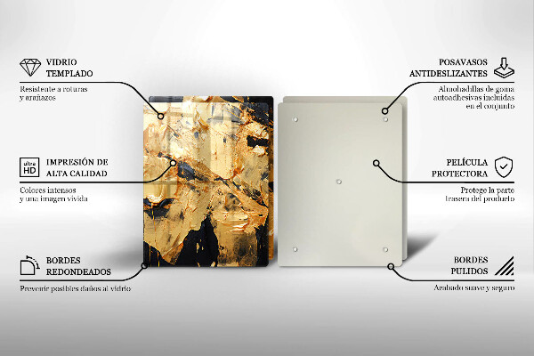 De vidrio templado Textura de pintura elegante