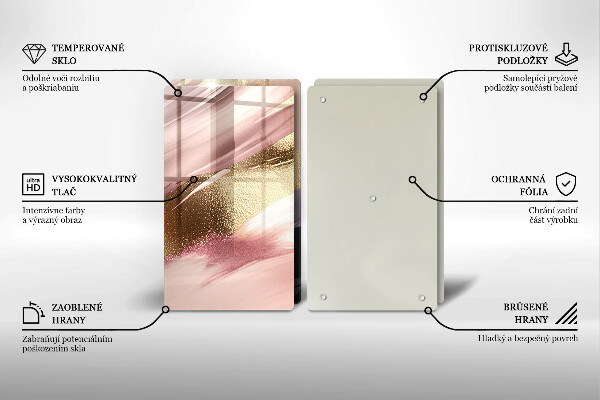 De vidrio templado Manchas pastel