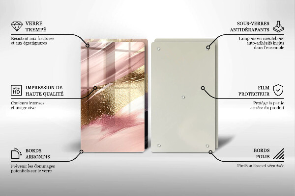 De vidrio templado Manchas pastel