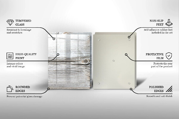 De vidrio templado Estructura de madera brillante