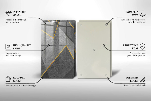 De vidrio templado Formas afiladas