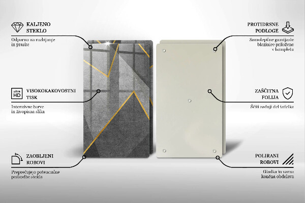 De vidrio templado Formas afiladas