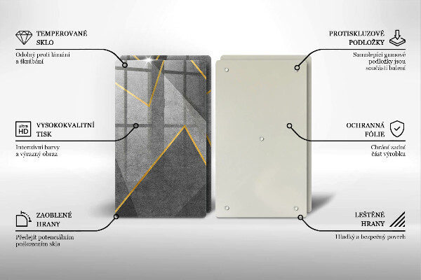 De vidrio templado Formas afiladas