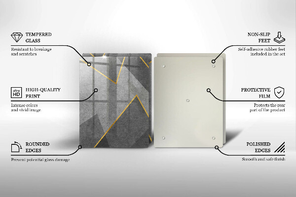 De vidrio templado Formas afiladas