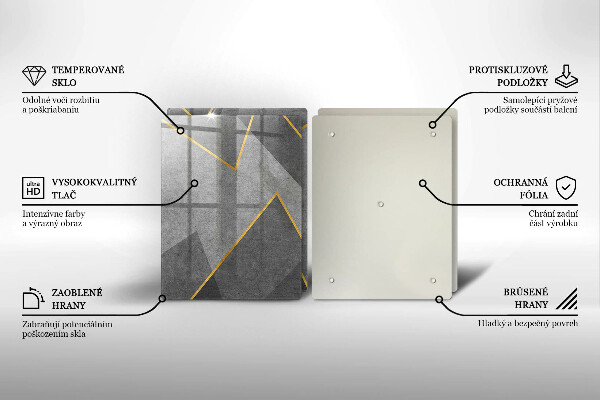 De vidrio templado Formas afiladas