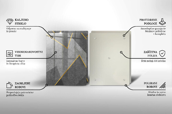 De vidrio templado Formas afiladas