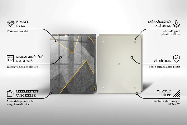De vidrio templado Formas afiladas