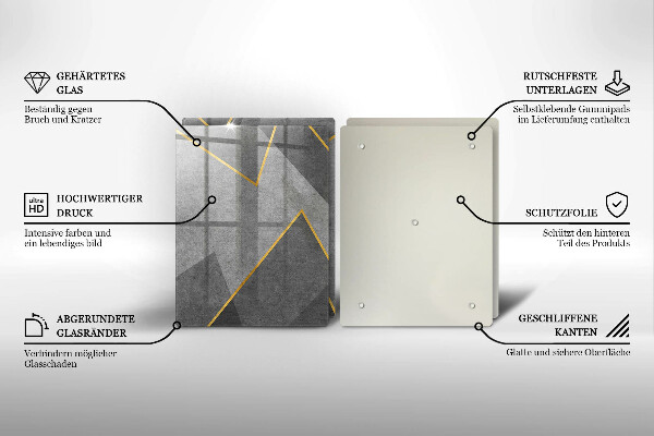 De vidrio templado Formas afiladas