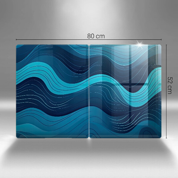 De vidrio templado Ondas abstractas