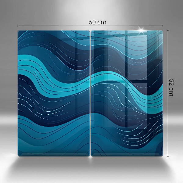 De vidrio templado Ondas abstractas