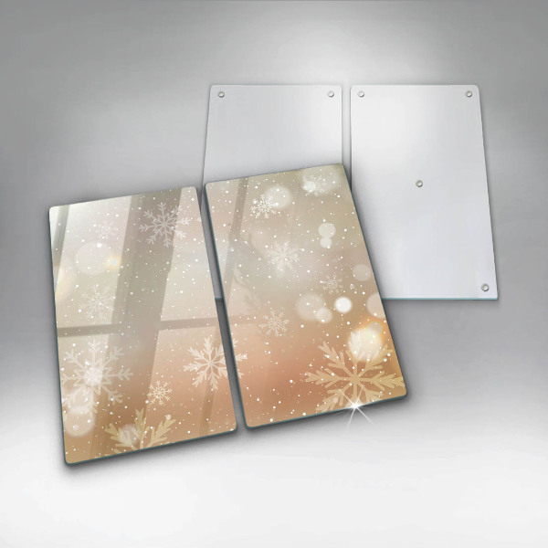 De vidrio templado Copos de nieve