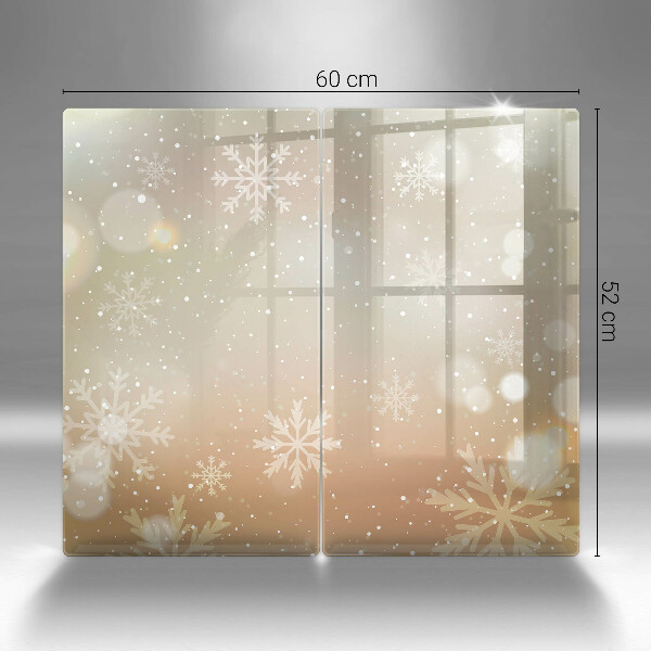 De vidrio templado Copos de nieve