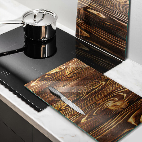 De vidrio templado Textura de madera